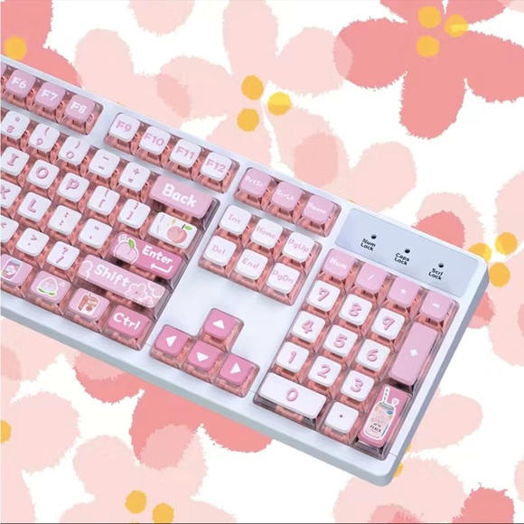 DAREU 118-Key Peach Diffuse Keycap Set - ASA Profile & Dye Sublimation! - Picture 4 of 8